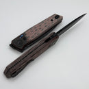 Reate Knives PL-6 Red/Black Micarta Handles & PVD Nitro-V