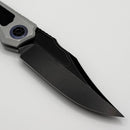 Heretic Knives Wraith Auto V4 w/ Blizzard Handle & Battleworn Black Bowie MagnaCut Blade H002-8A-BLZ (Consignment)