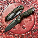 Microtech MSI RAM LOK Mini Outbreak Frag Aluminum Handles w/ Part Serrated M390MK Signature Series 210M-2FROBS