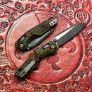 Microtech MSI RAM LOK Mini Outbreak Frag Aluminum Handles w/ Part Serrated M390MK Signature Series 210M-2FROBS
