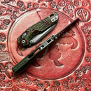Microtech MSI RAM LOK Mini Outbreak Frag Aluminum Handles w/ Part Serrated M390MK Signature Series 210M-2FROBS