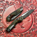 Microtech MSI RAM LOK Mini Outbreak Frag Aluminum Handles w/ M390MK Signature Series 210M-1FROBS