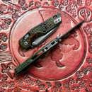 Microtech MSI RAM LOK Mini Outbreak Frag Aluminum Handles w/ M390MK Signature Series 210M-1FROBS