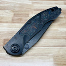 Custom Knife Factory & Anthony Marfione Sokosha "Mini" Blackwash w/ Multi Color Carbon Fiber