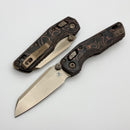 Microtech Marfione Select MSI RAM LOK Mini Slab Side Livewire Carbon Fiber Handles w/ Bronze Accent & Bronze M390MK 210M-13MS3