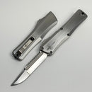 Marfione Custom Knives Combat Troodon Interceptor Satin Compound Ground Blade w/ Hand Rubbed Satin Finish 416 Stainless Steel Handle w/ Flamed Accent