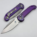 Microtech Marfione Select LUDT Gen III Purple Haze Frag Titanium Handles w/ Purple Accents & Stonewash S/E 1135-10FRMS5