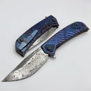 Custom Knife Factory UMMU Dalawa 2 Full Dress w/ ZircuTi Handles & Damasteel