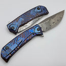 Custom Knife Factory UMMU Dalawa 2 Full Dress w/ ZircuTi Handles & Damasteel