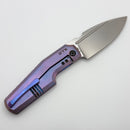 Custom Knife Factory GTK Elementak w/ Tumbled Anodized Titanium Handles & M398 (In House Modified)