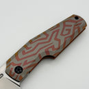 Custom Knife Factory GTK Elementak w/ Engraved Anodized Titanium Handles & M398 (In House Modified)