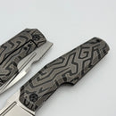 Custom Knife Factory GTK Elementak w/ Engraved Titanium Handles & M398 (In House Modified)
