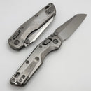 Microtech Marfione Select MSI RAM LOK Mini Fluted Titanium Handles w/ Double Vapor Accents & Stonewash M390MK 210M-10FLMS1