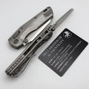 Microtech Marfione Select MSI RAM LOK Mini Fluted Titanium Handles w/ Double Vapor Accents & Stonewash M390MK 210M-10FLMS1