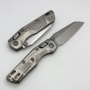 Microtech Marfione Select MSI RAM LOK Mini Fluted Titanium Handles w/ Bronze/Double Vapor Accents & Stonewash M390MK 210M-10FRMS2