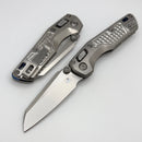 Microtech Marfione Select MSI RAM LOK Mini Frag Titanium Handles w/ Blue/Double Vapor Accents & Stonewash M390MK 210M-10FRMS3