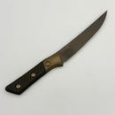 Microtech Boning Knife Carbon Fiber/Bronze Titanium Bolster Handle w/ DLC M390MK 3100B-1DLCCFS