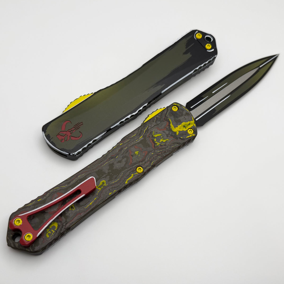 Heretic Knives Manticore X Bounty Hunter Cel Shade Green D/E H032-CSG-