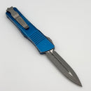 Microtech Troodon Double Edge Standard & Distressed Blue 138-10DBL (Consignment)