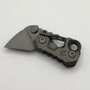 Custom Knife Factory Kek Stonewash Slipjoint w/ Titanium Handles & M398 Non-Locking (Consignment)