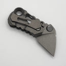 Custom Knife Factory Kek Stonewash Slipjoint w/ Titanium Handles & M398 Non-Locking (Consignment)