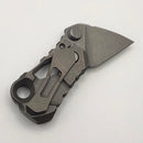 Custom Knife Factory Kek Stonewash Slipjoint w/ Titanium Handles & M398 Non-Locking (Consignment)