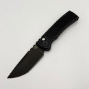 Chaves Pro-Tech Redencion 229 Auto w/ Black Crosshatch Distressed Handle & DLC Blackwash Tanto S35VN RCR1103-BW Crosshatch (Consignment)
