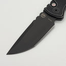 Chaves Pro-Tech Redencion 229 Auto w/ Black Crosshatch Distressed Handle & DLC Blackwash Tanto S35VN RCR1103-BW Crosshatch (Consignment)