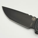Chaves Pro-Tech Redencion 229 Auto w/ Black Crosshatch Distressed Handle & DLC Blackwash Tanto S35VN RCR1103-BW Crosshatch (Consignment)