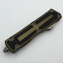 Microtech Scarab 2 Gen 3 D/E Apocalyptic Full Serrated w/ OD Green Handle 1280-12APOD
