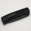 Chaves Pro-Tech Redencion 229 Auto w/ Black Crosshatch Distressed Handle & DLC Blackwash Tanto S35VN RCR1103-BW Crosshatch (Consignment)