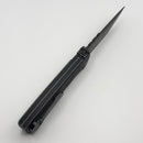 Chaves Pro-Tech Redencion 229 Auto w/ Black Crosshatch Distressed Handle & DLC Blackwash Tanto S35VN RCR1103-BW Crosshatch (Consignment)