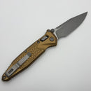 PRE-OWNED Microtech Socom Ram-Lok w/ Tan Aluminum Frag Handles & S/E Apocalyptic M390MK 160RL-10APFRTA