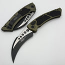 Microtech Hawk w/ OD Green Aluminum Handle & Tactical Standard M390MK 166-1OD