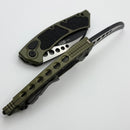 Microtech Hawk w/ OD Green Aluminum Handle & Tactical Standard M390MK 166-1OD