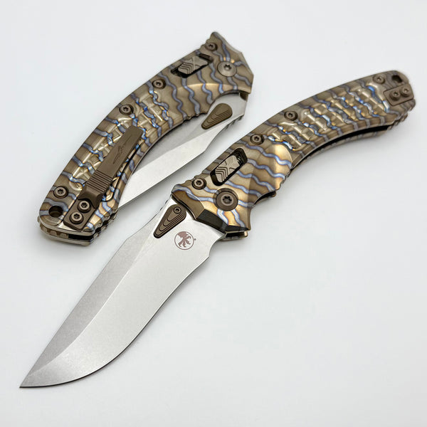 Microtech Marfione Select Amphibian RAM LOK Flamed Frag Titanium Handl