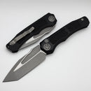 Heretic Knives Wraith Auto V4 w/ Black Handle & Battleworn Tanto MagnaCut Blade H100-5A