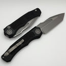 Heretic Knives Wraith Auto V4 w/ Black Handle & Battleworn Tanto MagnaCut Blade H100-5A