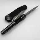 Heretic Knives Wraith Auto V4 w/ Black Handle & Battleworn Tanto MagnaCut Blade H100-5A