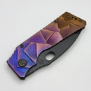 Medford TFF-1 Bronze/Violet stained Glass Sculpted Handles w/ DLC S45VN