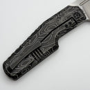 Custom Knife Factory GTK Elementak w/ Engraved Topo Titanium Handles & M398 (In House Modified)