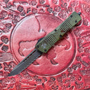 Microtech Combat Troodon Outbreak Deep Engraved T/E Fully Serrated Signature Series 144-3OBDS (Consignment)