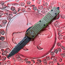 Microtech Combat Troodon Outbreak Deep Engraved D/E Fully Serrated Signature Series 142-3OBDS (Consignment)