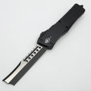 Microtech Combat Troodon Hellhound Straight Razor Smooth Chassis Tactical w/ Ringed Hardware Standard Signature Series 219RS-1TS (Consignment)