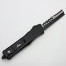 Microtech Combat Troodon Hellhound Straight Razor Smooth Chassis Tactical w/ Ringed Hardware Standard Signature Series 219RS-1TS (Consignment)