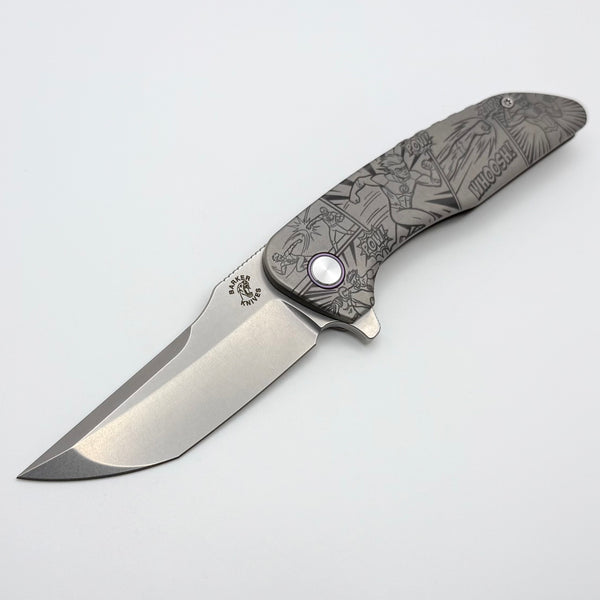 Mechforce & Barker Knives Collab Hokkaido w/ Titanium Handles & Stonew
