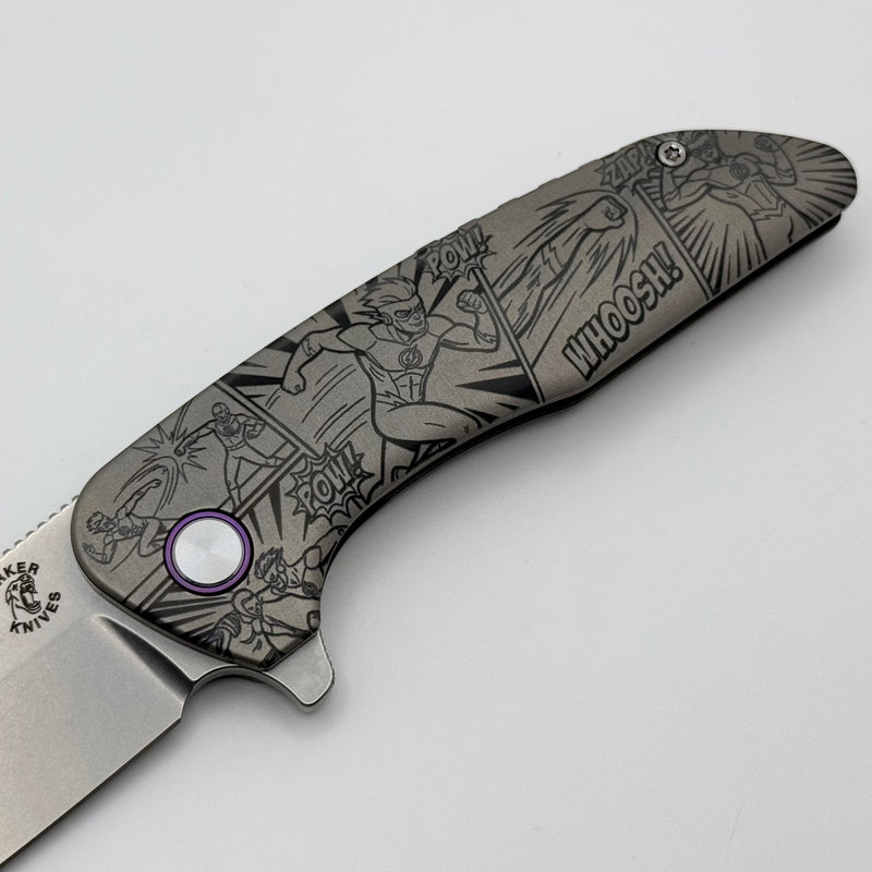 Mechforce & Barker Knives Collab Hokkaido w/ Titanium Handles & Stonew