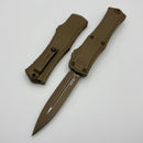 Microtech Knives Hera II Mini Cerakote Dark Earth Handle and Cerakote Dark Earth D/E M390MK 1702M-1CDE