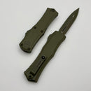 Microtech Knives Hera II Mini Cerakote Dark Moss Green and Cerakote Moss Green D/E M390MK 1702M-1CMG