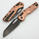 Microtech Marfione Select MSI RAM LOK Stonewash Copper Frag Titanium Handles w/ DLC Accents & DLC Stonewash M390MK 210-1DLCTFRMS4